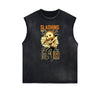 Cartoon Abstract Pattern Sleeveless Tee
