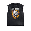 Cartoon Abstract Pattern Sleeveless Tee
