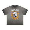 Cartoon Abstract Vintage Frayed Graphic Tee