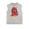 Cartoon Abstract Graphic Muscle Tank