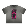 Retro Cartoon Thick Faded Pattern Tee