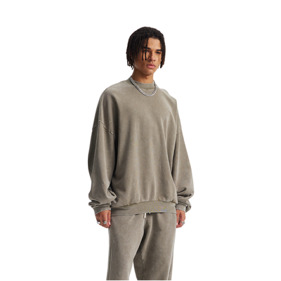 Soft-Vintage Washed Pullover Sweatshirt