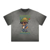 Stone Wash Thug Cartoon Graphic Tee