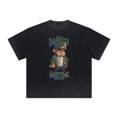 Heavyweight Faded Street Cartoon Tee