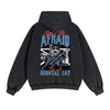 Lovely Kitten Graphic Double Slider Zip Hoodie-INNBLAC