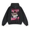 Lovely Kitten Graphic Double Slider Zip Hoodie-INNBLAC