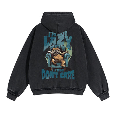 Lovely Kitten Graphic Double Slider Zip Hoodie-INNBLAC