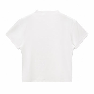 Minimal Textured Knit Fit T-Shirt