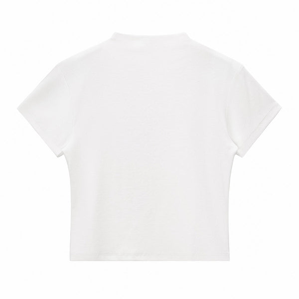 Minimal Textured Knit Fit T-Shirt