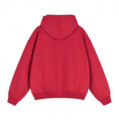 Heavyweight Double-Slider Zipper Fleece Hoodie