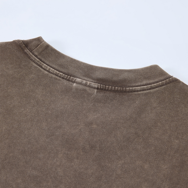 Oversized Vintage Wash Cotton Tee Shirt