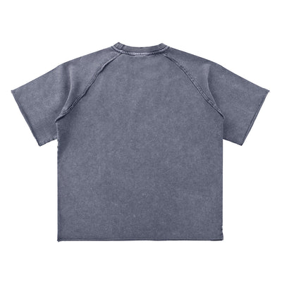 Heavy Washed Wax-Dyed High Street Raglan Tee