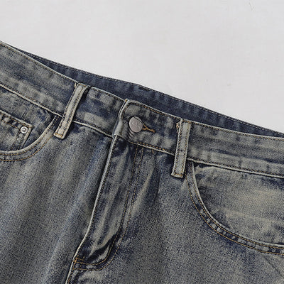 Distressed Patched Star Detail Jeans