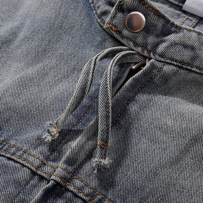 Zip-Up Baggy Denim Jacket