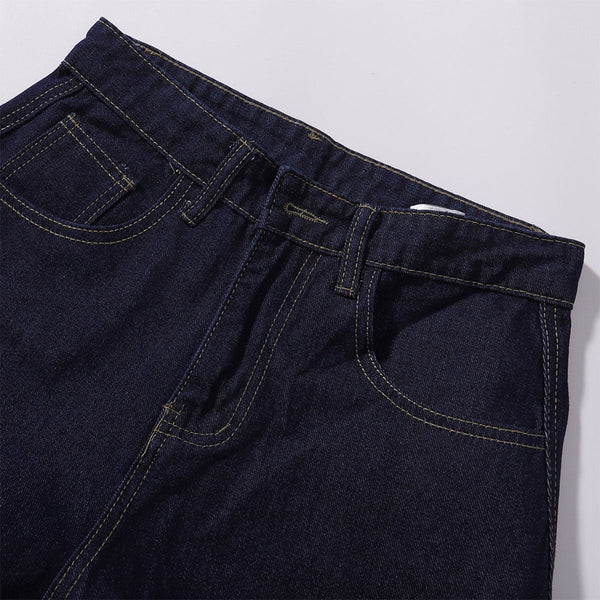 Wide Leg Utility Indigo Denim Pants