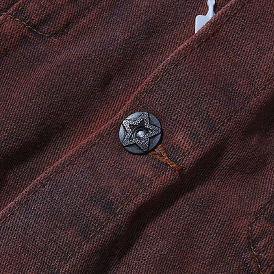 Ombre Spray-Dyed Denim Jacket