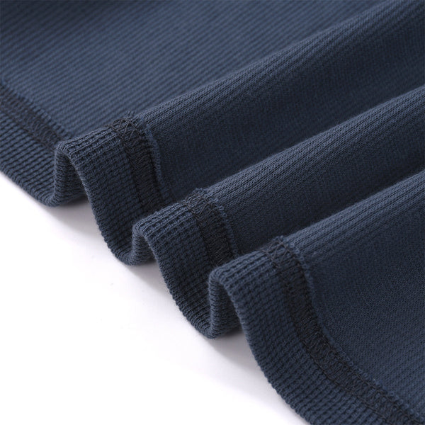 Heavyweight Waffle Split-Hem Texture T-Shirt
