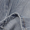 High-Waist Washed Denim Bermuda Shorts