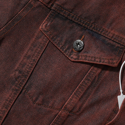 Ombre Spray-Dyed Denim Jacket