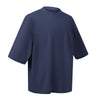 Washed Raw-Edge Pocket Clean Fit Crew Neck Tee