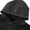 Men's Stone-washed Destroyed Hoodie