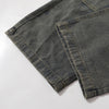 Utility Distressed Straight Leg Denim Jeans