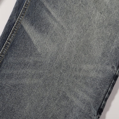 Vintage Washed Distressed Light Blue Wide Jeans