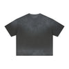 Boxy Raw Edge Washed Loose Short Sleeve Tee
