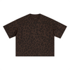 Leopard Print Oversized Short Sleeve Tee Shirt