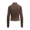 Double-Slider Zipper Fleece Cropped Sweatshirt