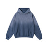 Relaxed Overdyed Ombre Faded Cotton Hoodie