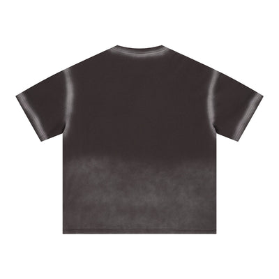 Bold Gradient Fade Oversized Design T-Shirt