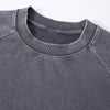 Boxy Waffle Washed Distressed Raglan Tee