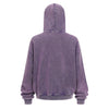 Double Yarn Vintage Washed Zippered Comfort Hoodie