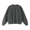 Crew Neck Mock Two-Layer Fleece Sweatshirt
