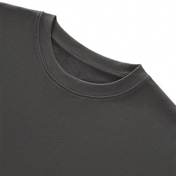Boxy Cropped Raw Edge T-Shirt