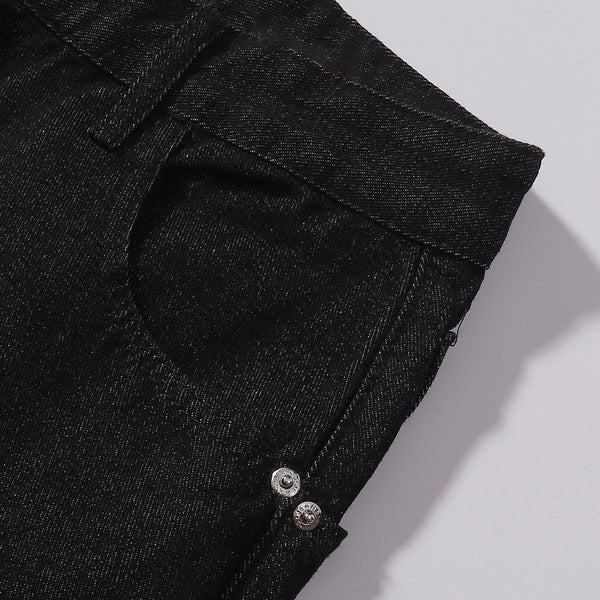 Shibuya Dragon Embroidered Wide Leg Jeans