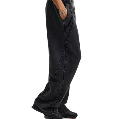 Side Detail Waisted Relaxed Fit Sweatpants