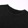 Black Washed Cotton Ripped Muscle Tank 8.25oz