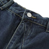 Elastic Waist Decorative Zip Bermuda Shorts