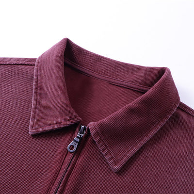 Zippered Polo Soft Cotton Everyday Casual Stylish Tee