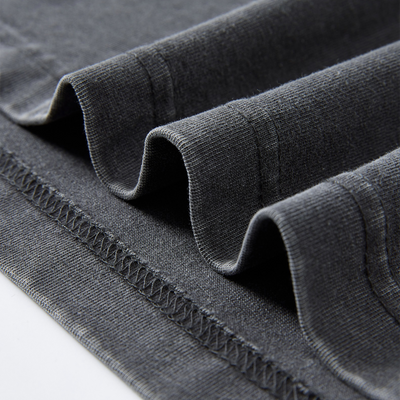 Vintage Washed Oversized Metal Rivet Neckline Tee