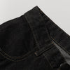 Contrast Stitching Detail Wide Leg Denim Pants