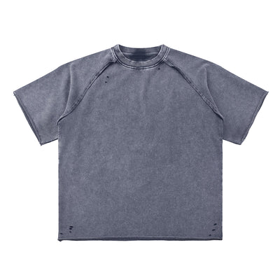 Heavy Washed Wax-Dyed High Street Raglan Tee