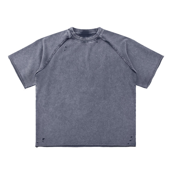 Heavy Washed Wax-Dyed High Street Raglan Tee