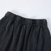 Streetwear Distressed Curved Panel Straight-Leg Pants