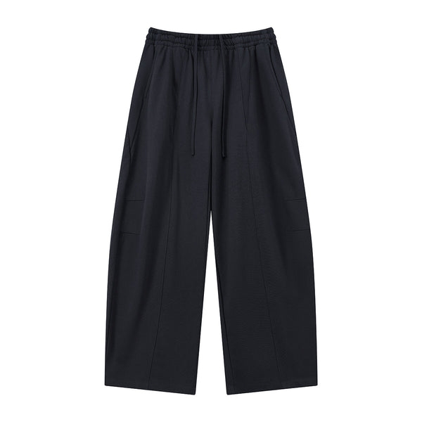 Minimalist Wide-Leg Elastic Waist Pants