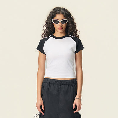 Women’s Color Block Raglan Tee