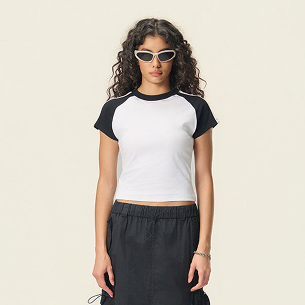 Women’s Color Block Raglan Tee