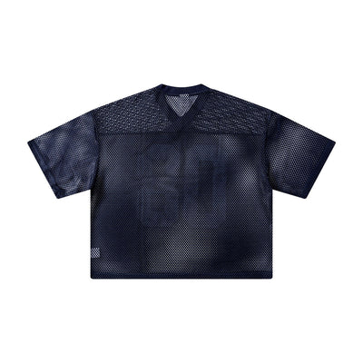 Athletic Mesh Cropped Football Jersey Number 08